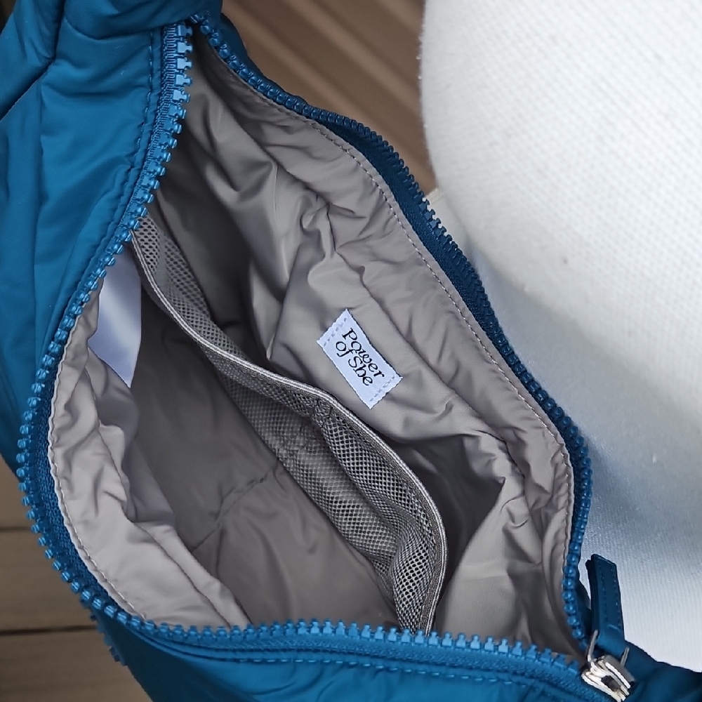 Athleta Teal Small Crossbody Hobo Bag - Picture 6 of 11